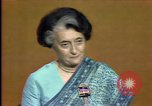 Standbild indische Premierministerin Indira Gandhi United States USA, 1982, aus Sekunde 44 historischem Filmmaterial Videoclip 65675045038