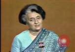 Standbild indische Premierministerin Indira Gandhi United States USA, 1982, aus Sekunde 48 historischem Filmmaterial Videoclip 65675045038