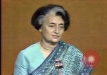 Standbild indische Premierministerin Indira Gandhi United States USA, 1982, aus Sekunde 53 historischem Filmmaterial Videoclip 65675045038