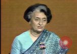 Standbild indische Premierministerin Indira Gandhi United States USA, 1982, aus Sekunde 55 historischem Filmmaterial Videoclip 65675045038