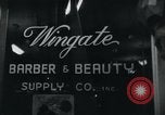 Image of W.C.Wingate Barber and Beauty Supply Company Philadelphia Pennsylvania USA, 1946, second 7 stock footage video 65675045066