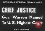 Image Earl Warren United States USA, 1953, de la seconde 17 séquences d'archives historiques vidéo 65675045084