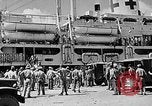 Image of USS Comfort attacked by kamikaze Okinawa Ryukyu Islands, 1945, second 41 stock footage video 65675045093