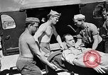 Image of USS Comfort attacked by kamikaze Okinawa Ryukyu Islands, 1945, second 42 stock footage video 65675045093