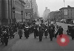Standbild Works Progress Administration Erweiterung Parade New York City USA, 1937, aus Sekunde 40 historischem Filmmaterial Videoclip 65675045120