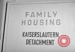 Image of Vogelweh housing area Kaiserslautern Germany, 1955, second 31 stock footage video 65675045168
