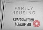 Image of Vogelweh housing area Kaiserslautern Germany, 1955, second 34 stock footage video 65675045168