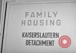 Image of Vogelweh housing area Kaiserslautern Germany, 1955, second 35 stock footage video 65675045168