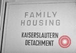 Image of Vogelweh housing area Kaiserslautern Germany, 1955, second 37 stock footage video 65675045168