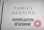 Image of Vogelweh housing area Kaiserslautern Germany, 1955, second 39 stock footage video 65675045168