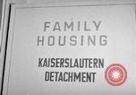 Image of Vogelweh housing area Kaiserslautern Germany, 1955, second 40 stock footage video 65675045168