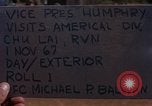 Image Hubert Humphrey Chu Lai Vietnam, 1967, de la seconde 6 séquences d'archives historiques vidéo 65675045176