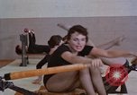 Image of Women exercise in gym Alaska USA, 1960, second 20 stock footage video 65675045187