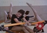 Image of Women exercise in gym Alaska USA, 1960, second 23 stock footage video 65675045187