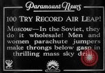 Image of parachute jumpers Moscow Russia Soviet Union, 1934, second 4 stock footage video 65675045241