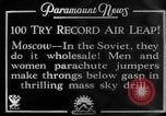 Image of parachute jumpers Moscow Russia Soviet Union, 1934, second 5 stock footage video 65675045241