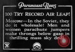 Image of parachute jumpers Moscow Russia Soviet Union, 1934, second 9 stock footage video 65675045241