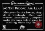 Image of parachute jumpers Moscow Russia Soviet Union, 1934, second 10 stock footage video 65675045241