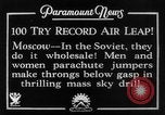 Image of parachute jumpers Moscow Russia Soviet Union, 1934, second 12 stock footage video 65675045241