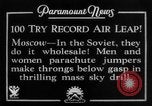 Image of parachute jumpers Moscow Russia Soviet Union, 1934, second 16 stock footage video 65675045241