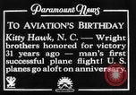 Standbild Wright Brothers Kitty Hawk North Carolina USA, 1934, aus Sekunde 7 historischem Filmmaterial Videoclip 65675045243