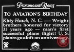 Standbild Wright Brothers Kitty Hawk North Carolina USA, 1934, aus Sekunde 9 historischem Filmmaterial Videoclip 65675045243