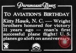 Standbild Wright Brothers Kitty Hawk North Carolina USA, 1934, aus Sekunde 10 historischem Filmmaterial Videoclip 65675045243