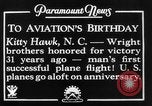 Standbild Wright Brothers Kitty Hawk North Carolina USA, 1934, aus Sekunde 11 historischem Filmmaterial Videoclip 65675045243