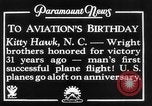 Standbild Wright Brothers Kitty Hawk North Carolina USA, 1934, aus Sekunde 12 historischem Filmmaterial Videoclip 65675045243