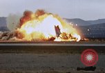 Image of crash of F-100 Supersabre jet caught in "sabre dance" California USA, 1956, second 24 stock footage video 65675045358