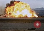 Image of crash of F-100 Supersabre jet caught in "sabre dance" California USA, 1956, second 25 stock footage video 65675045358