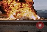 Image of crash of F-100 Supersabre jet caught in "sabre dance" California USA, 1956, second 27 stock footage video 65675045358