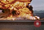 Image of crash of F-100 Supersabre jet caught in "sabre dance" California USA, 1956, second 28 stock footage video 65675045358