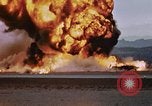 Image of crash of F-100 Supersabre jet caught in "sabre dance" California USA, 1956, second 29 stock footage video 65675045358