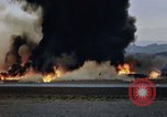Image of crash of F-100 Supersabre jet caught in "sabre dance" California USA, 1956, second 31 stock footage video 65675045358