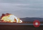 Image of crash of F-100 Super Sabre caught in "Sabre Dance" California USA, 1956, second 13 stock footage video 65675045359