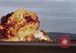 Image of crash of F-100 Super Sabre caught in "Sabre Dance" California USA, 1956, second 15 stock footage video 65675045359