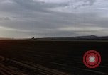 Image of crash of USAF F-100 Supersabre  California USA, 1956, second 22 stock footage video 65675045360