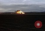 Image of crash of USAF F-100 Supersabre  California USA, 1956, second 31 stock footage video 65675045360
