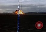 Image of crash of USAF F-100 Supersabre  California USA, 1956, second 32 stock footage video 65675045360