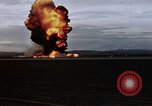Image of crash of USAF F-100 Supersabre  California USA, 1956, second 37 stock footage video 65675045360