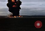Image of crash of USAF F-100 Supersabre  California USA, 1956, second 38 stock footage video 65675045360