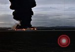 Image of crash of USAF F-100 Supersabre  California USA, 1956, second 39 stock footage video 65675045360