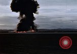Image of crash of USAF F-100 Supersabre  California USA, 1956, second 44 stock footage video 65675045360