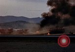 Image of crash of USAF F-100 Supersabre  California USA, 1956, second 45 stock footage video 65675045360