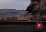 Image of crash of USAF F-100 Supersabre  California USA, 1956, second 50 stock footage video 65675045360