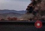 Image of crash of USAF F-100 Supersabre  California USA, 1956, second 51 stock footage video 65675045360