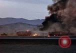 Image of crash of USAF F-100 Supersabre  California USA, 1956, second 53 stock footage video 65675045360