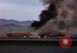 Image of crash of USAF F-100 Supersabre  California USA, 1956, second 56 stock footage video 65675045360