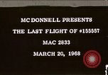 Image of F-4J crash 15557 MAC 2833 Saint Louis Missouri USA, 1968, second 1 stock footage video 65675045368
